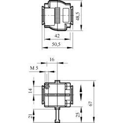 3/2 cestný uzatvárací ventil (manuálny) scheme