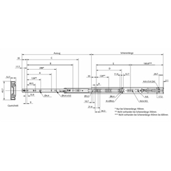 Pár vedenia Accuride  DZ 3832 EC-B   dĺžka výsuvu 550mm   pozinkované photo