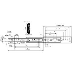 Pár vedenia Accuride DZ 3308, 457mm, pozinkované photo