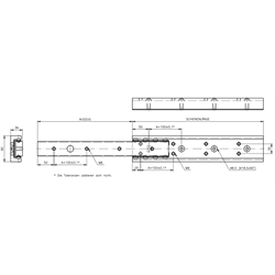 Kus vedenia Accuride DA 4120, šírka 36mm, do 550 kg, čiast. výsuv, ALU scheme