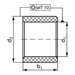 Klzné valcové púzdra, termoplast EP43 TM, do 240°C scheme