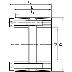 Upínacie sady COM-LL, pre diery 25-100 mm scheme