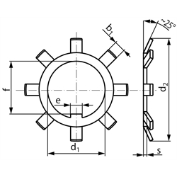 MB podložky, DIN 5406, oceľ scheme