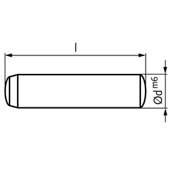 Valcový kolík podľa DIN 6325 - 2x8 photo