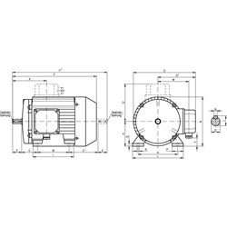 3-fázový motor SM/I, veľkosť 80, B3, 0,75kW photo