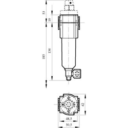 Filter stlačeného vzduchu scheme