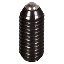 Spring plunger   M8   with ball and internal hexagon   steel black oxide finished photo