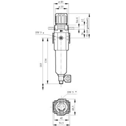 Regulátor s filtrom scheme