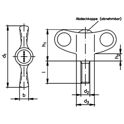 Krídlové skrutky, termoplast scheme