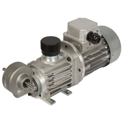 Variator MUN/I s špirál. ozub. prevodmi  s motorom 0.18kW, ver.E, výst. rýchlosť 12 - 108 ot. photo