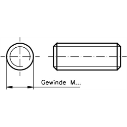 Metrická závit. tyč DIN 975, M 6 x 1000 mm, ľavé, oceľ 4.6 pozink photo