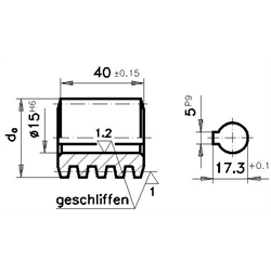 Duté šneky, osová vzdialenosť 63mm scheme