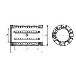 Lineár.ložisko KB-3otvorené,Economy-Line,s tes.,Ø30mm photo