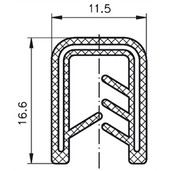 Ochrana hrán, široká obdĺžniková scheme