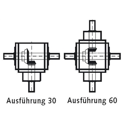 Kužeľová prevodovka KU/I, L, veľkosť 30, i=1:1,  photo