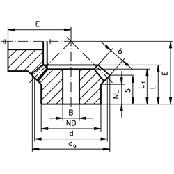 Kužeľové koleso, modul 2, 16z, i=1:1, ZnAl4Cu1 photo