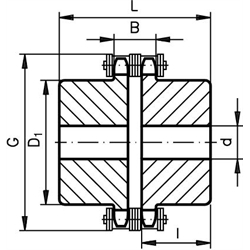 Reťazová spojka, 10 B-2, rozt. 5/8x3/8