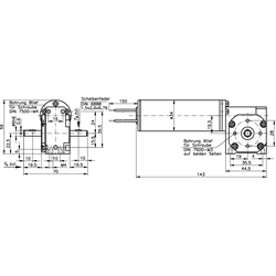 Malé prevodové motory SE,velkosť 1, 12 V alebo 24 V scheme