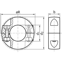 Delené zverné krúžky, polyamidové scheme