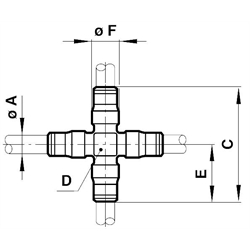 4-cestné krížové konektory scheme