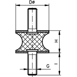 Kovovo-gumové tlmiče AT scheme