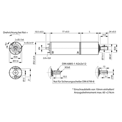 Planétová prevodovka SFP s DC motorom 24V, velk.2, n2=480 ot/min,  i=7,5:1 photo