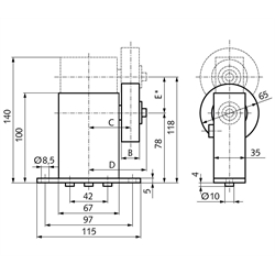 Napínaky remeňov SPANN-BOX® velkosť 1 SR-S scheme