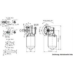 Veľkosť 3 s DC-motorom, 24 V, do 10 Nm scheme