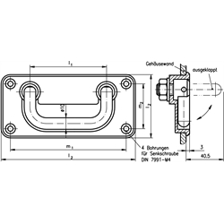 Zapustené sklopné madlá 425.4 scheme