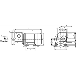 Motor s šnek. prevodovkou MZ, 120W, 230/400 V,,i=1500:1,  aprox. n2=1.9 ot/min Md2=7.1 Nm  photo