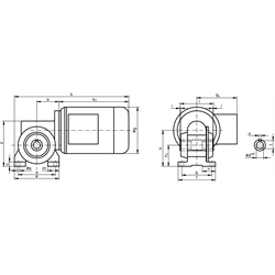 Motor s šnek. prevodovkou RH, 180W, 230/400 V,,i=40:1,  aprox. n2=35 ot/min Md2=23 Nm  photo