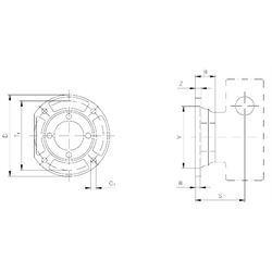 Výstupné príruby HMD/II , kruhové scheme