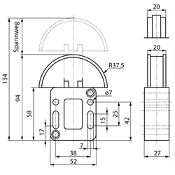 Napínaky reťazí SPANN-BOX® velkosť  0, vysoké predpätie, 08 B-1 a  10 B-1 photo