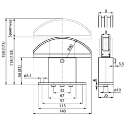 Napínaky reťazí SPANN-BOX® velkosť  1 scheme