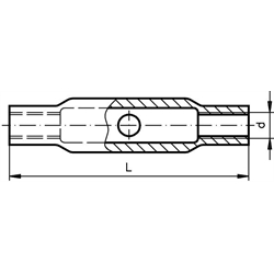 Napínacia matica DIN 1478, závit M6, pozinkovaná oceľ photo