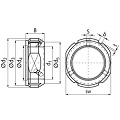 Poistná matica KMT, závit M 75 x 2 photo