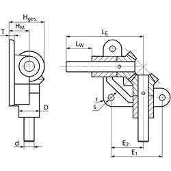 Pravouhlé prevody s acetal. kužeľ. kolesami 1:1 scheme