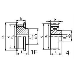 Remenice L 100 scheme