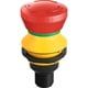 Emergency stop button 2NC, mounting diameter 22.3 mm, 5-pin M12 connector16.2mm