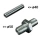 NORGREN® - Upevňovací čap alebo adaptér na F-upevnenia na vnútorný závit piestnej tyče