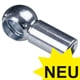 Ball Sockets DIN 71805 with Snap Ring and Nut for Circlip, Steel Zinc-plated