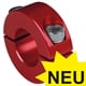 Shaft Collars - Clamp Collars Double-Split, Aluminium red adonized
