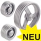 V-Belt Pulleys, Cast Aluminium, Profile A, SPA and XPA (13), 4 Grooves