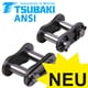 Connecting Links for Single-Strand Roller Chains Tsubaki ANSI (ASA, ex DIN 8188), Premium