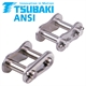 Connecting Links for Single-Strand Roller Chains Tsubaki ANSI (ASA, ex DIN 8188), Stainless Steel, Premium