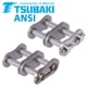Connecting Links for Double-Strand Roller Chains Tsubaki ANSI (ASA, ex DIN 8188), Stainless Steel, Premium